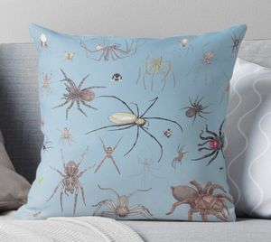Spider throw pillow