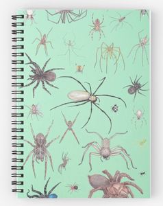 Spider spiral notebook